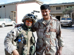 LCpl Rodriguez and the Iraq Army