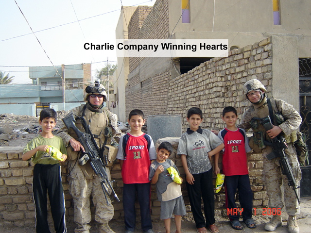 Charlie Company winning hearts_s