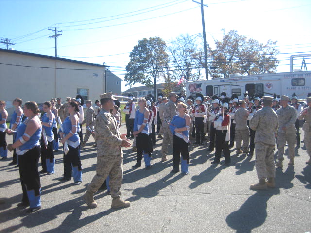 Marines Thanking Band